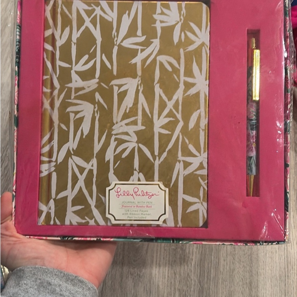 Lilly Pulitzer Pink and Green Floral Notebook